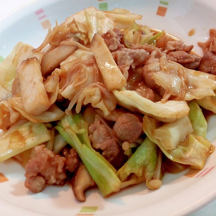 豚肩肉野菜炒め